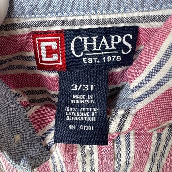 Chaps 3T  button up shirt - Picture 4 of 4
